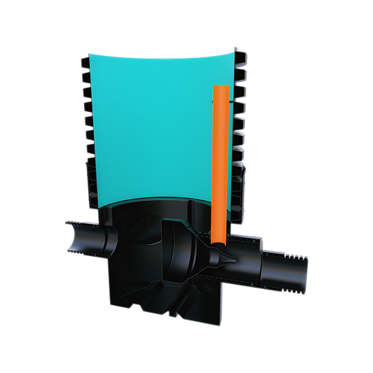 Vortiflo Complete Vortex Flow Control Chamber 1050mm (110-300mm)