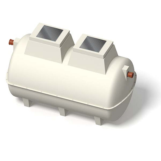 20 Person Marsh Ensign Sewage Treatment Plant (Pumped Outlet) designed for efficient wastewater management with a pumped outlet, ideal for properties with up to 20 users. Provides reliable performance, flexible installation, & meets environmental standards while maintaining low energy usage.
