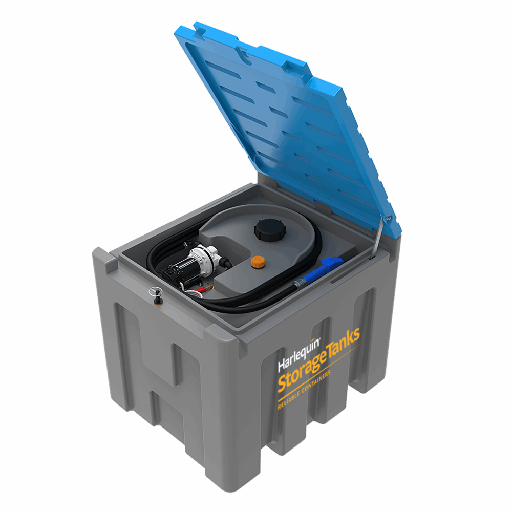 This tank provides for on-site safe and easy storage & dispensing of AdBlue®. It is a highly robust product, made from long-lasting MDPE. Refillable with ease from a static storage tank, this tank can also be loaded onto and used from a vehicle. Also available in 220L capacity.
