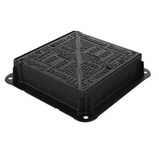 D400 Ductile Iron Manhole Cover - 600mm x 600mm (150mm deep)