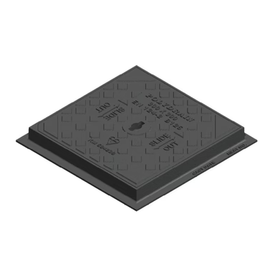 This manhole cover is manufactured from ductile iron, capable of withstanding a 12.5 tonnes test load. These manhole covers are applicable for pedestrian areas, driveways or car parks.