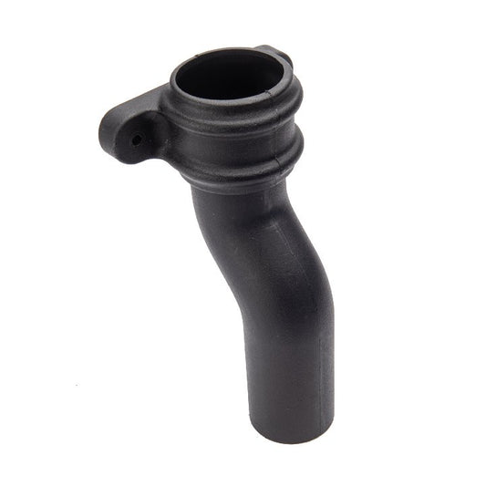 Cascade Cast Iron Style 68mm Round Downpipe 50mm Plinth Offset with Lugs