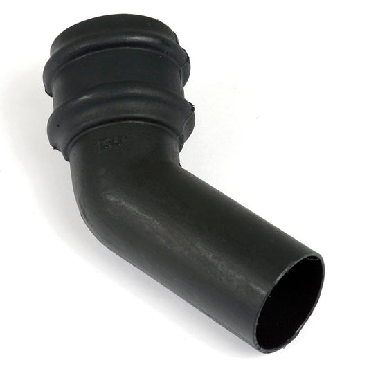 Cascade Cast Iron Style 68mm Round Downpipe Spigot Bend - 135°