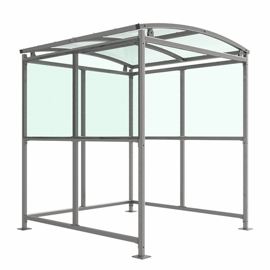 The Burbank Smoking Shelter is ideal for providing a designated smoking area in a wide number of applications. It is free-standing and open fronted, designed to be assembled on site.

Made from galvanised mild steel, this smoking shelter is complete with a 4mm UV stabilised PETG roof. All with 2m width.

Suitable for:

Workplaces
Public buildings
Transportation hubs
Hotels