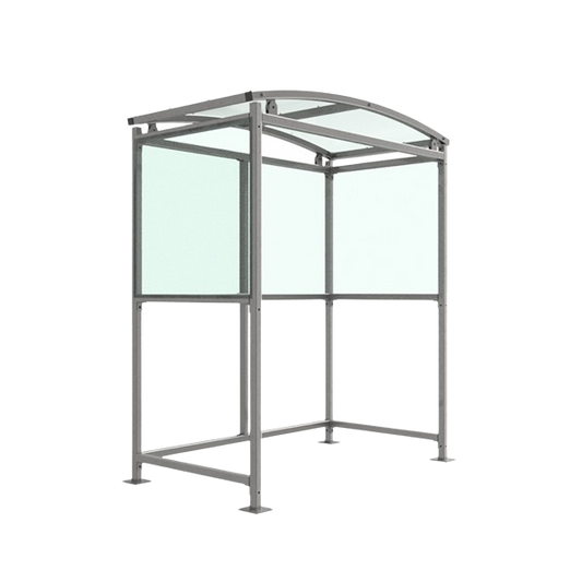 The Burbank Smoking Shelter is ideal for providing a designated smoking area in a wide number of applications. It is free-standing and open fronted, designed to be assembled on site.

Made from galvanised mild steel, this smoking shelter is complete with a 4mm UV stabilised PETG roof. All with 2m width.

Suitable for:

Workplaces
Public buildings
Transportation hubs
Hotels