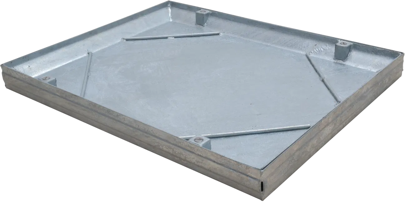 Steel Recessed Manhole Cover – 300mm x 300mm (Double Seal, 58mm Depth)