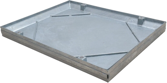 Steel Recessed Manhole Cover – 300mm x 300mm (Double Seal, 58mm Depth)