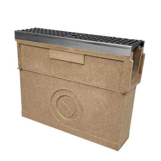 Polycon Channel Drain 100 Sump Unit comes with D400 ductile iron safeheel grating

Size: 0.5 metre A sump unit acts as a filter and prevents any dirt or debris which can gather in the drainage system from entering the storm drains.

Overall width: 135mm

Height: 400mm