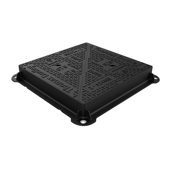 This manhole cover is made from ductile iron, capable of withstanding a 40 tonnes test load. These manhole covers are for heavy traffic areas such as hard shoulders and carriageways.