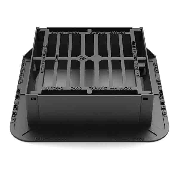150mm Gully Riser D400 Ductile Iron Road Gully Grate - 420mm x 420mm (150mm Deep ...