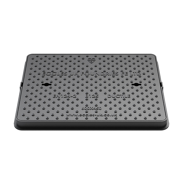 Easy Seal B125 Ductile Iron Manhole Cover - 600mm x 450mm (40mm deep)