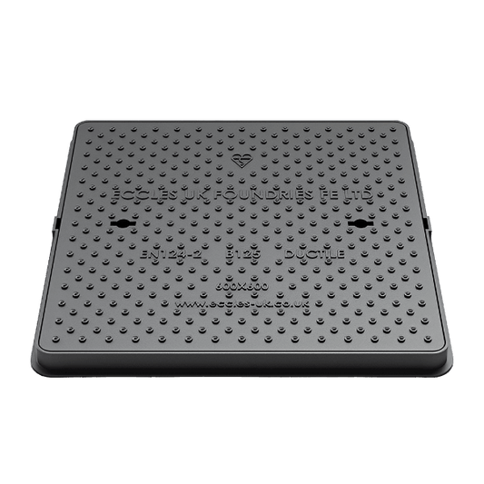 Offering a durable range of B125 ductile iron manhole covers, Eccles provide a reliable solution for driveways, car parks and pedestrian areas with the EasySeal range. Designed for an easy seal when packed with grease, to avoid odour escapes or water access. Also features Smartgrip technology for additional stability.

Manufactured from durable ductile iron, this medium duty manhole cover is capable of withstanding up to 12.5 tonnes.