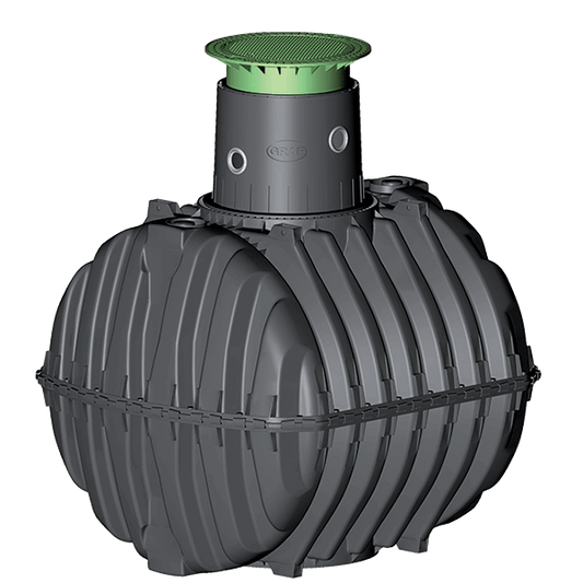 Utilise rainwater for applications in and out of your home using the NEW Silentio 4,800 litre rainwater harvesting tank by Graf. Made from 100% recycled plastic, this tank offers the ultimate sustainable rainwater solution.

The Silentio range is ideal for large distances between the tank and domestic water control unit, as it reaches up to and including 15 metres.