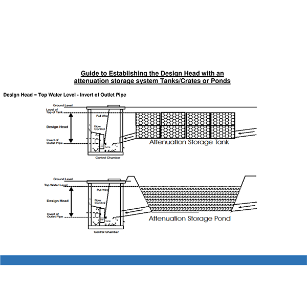 1050mm Oriflo P Series Flow Control Chamber with Unprotected Orifice Plate - Cotterill Civils