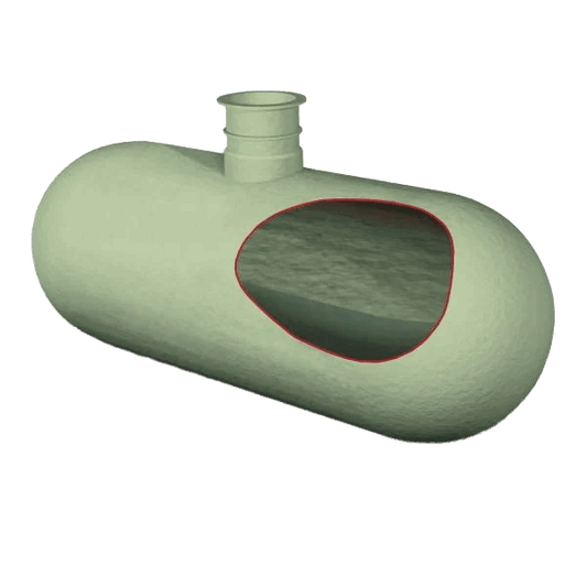 This 2,800 litre Klargester Cesspool is designed to collect, retain and store potentially harmful effluent and sewage underground. Cesspool tanks are used for domestic sewage disposal in the instance where connection to a mains sewer is not viable. They are designed for storage only, with their contents being emptied regularly using tankers. The shallow dig design of this tank is cost-effective as it reduces the excavation depth required on site. This is compared to a traditional s