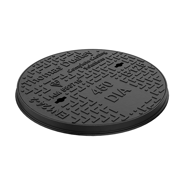 B125 Ductile Iron Round Manhole Cover - 450mm (40mm deep)