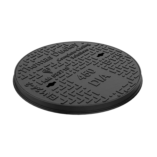 B125 Ductile Iron Round Manhole Cover - 450mm (40mm deep)