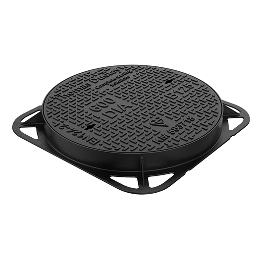 B125 Ductile Iron Round Manhole Cover - 600mm (70mm deep)