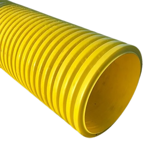 This twinwall duct is used for underground gas services.