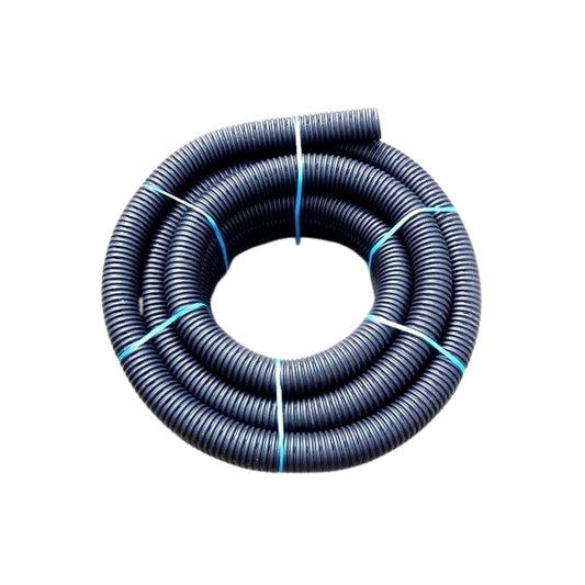 Land drainage pipe is typically used in agricultural applications, as well as sports grounds and domestic properties. It is used to managed excess water and prevent flooding.