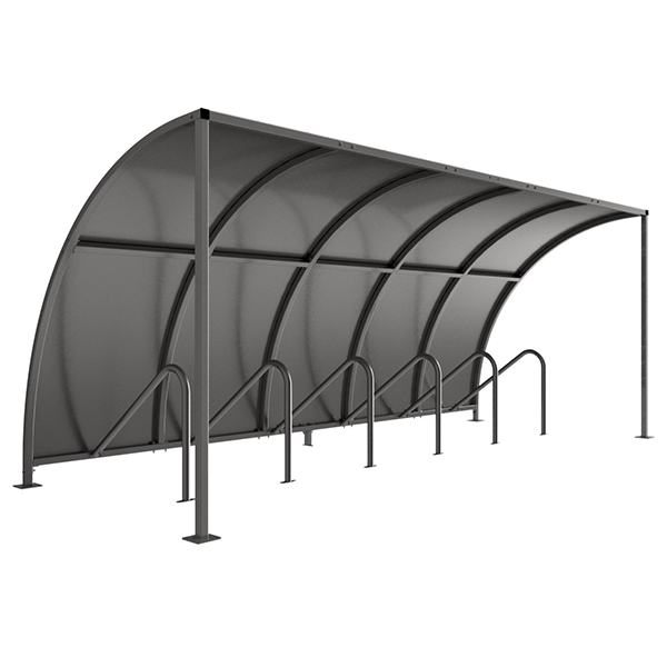 VS1 Bicycle Shelter Extension Bay (Galvanised roof)