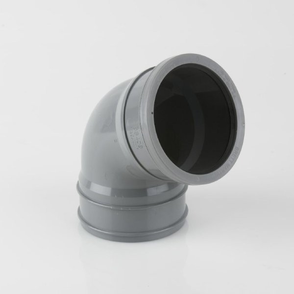 112½° Top Offset Single Socket uPVC 110mm Downpipe Bend