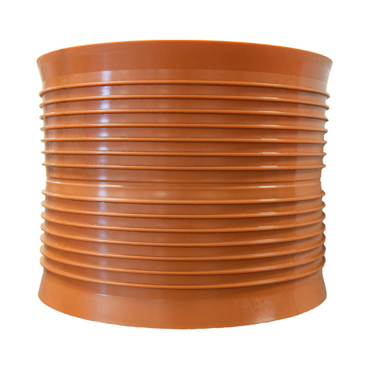 Offering a quick and secure method for joining twin wall sewer pipes, the MetroSewer coupling supports efficient drainage installations across commercial, residential, and agricultural sites. Designed for compatibility with SN8-rated 150mm systems, this polypropylene connector ensures a watertight and reliable seal.