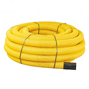 160mm x 50m Perforated Duct Coil (Yellow/Gas)