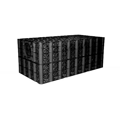 Soakaway Crates: Polystorm 61 tonne Polypipe Soakaway Crate - 1m x 0.5m x 0.4m (190 litres/0.2m3 per crate) - Cotterill Civils