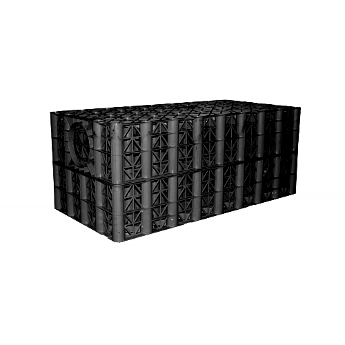 Soakaway Crates: Polystorm 61 tonne Polypipe Soakaway Crate - 1m x 0.5m x 0.4m (190 litres/0.2m3 per crate)