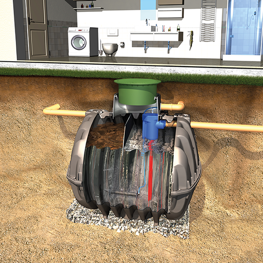 10 Person Graf One2Clean Plus Sewage Treatment Plant (Pumped outlet)