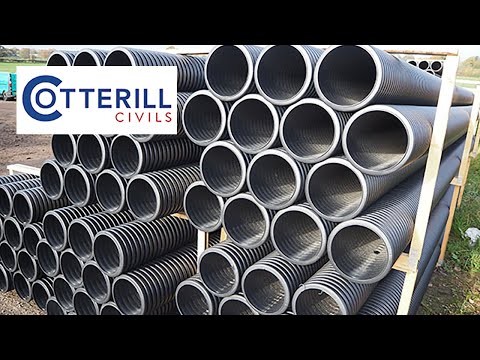 600mm Unperforated Twinwall Pipe, Socketed (6m)