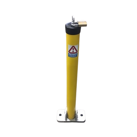 Toplok Parking Post (Galvanised and Yellow)