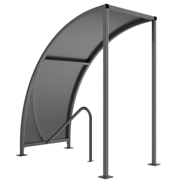 VS1 Bicycle Shelter Extension Bay (Galvanised roof)