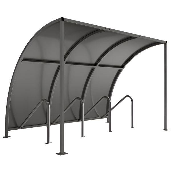 VS1 Bicycle Shelter (Galvanised roof)
