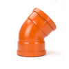 160mm Double Socket Bend 45 Degree