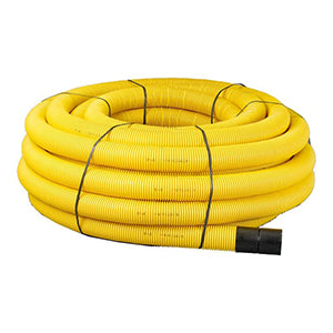 Twinwall duct coil (Yellow/Gas) - 50/63mm x 50m - Cotterill Civils