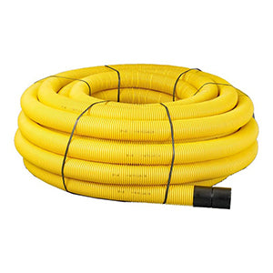 Twinwall duct coil (Yellow/Gas) - 94/110mm x 50m