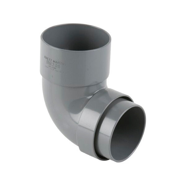 92½° uPVC 68mm Downpipe Bend