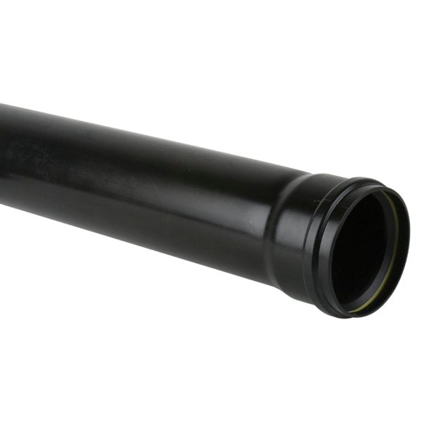 Socket-Ended 110mm uPVC Downpipe - 4m