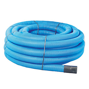 Twinwall duct coil (Blue/Water) - 94/110mm x 50m
