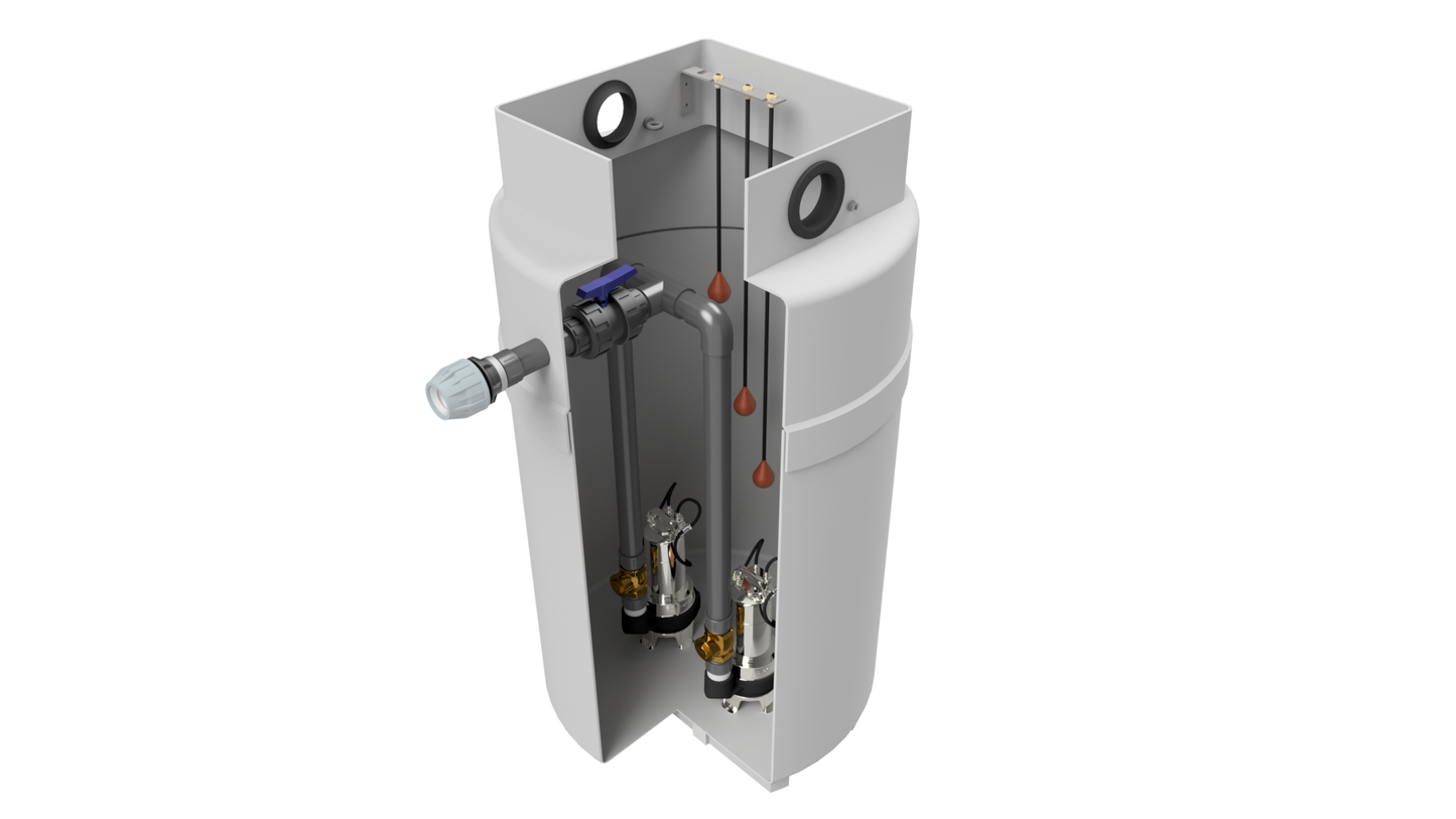 900 L Rewatec compact pump station (RCPS)