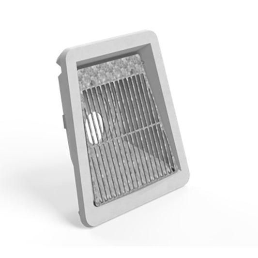 Glass Reinforced Cement Headwall - 300mm cut out with galvanised steel grate