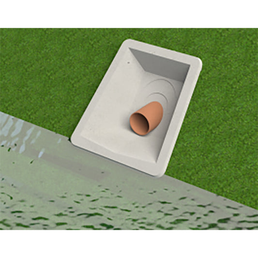 Glass reinforced cement headwall - 80-190mm knock out (grate sold separately) - Cotterill Civils